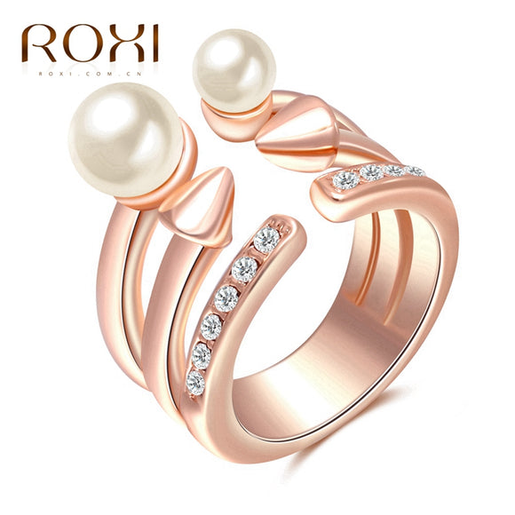 Ring Rose Gold Pearl Rings