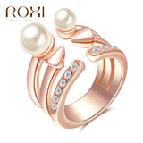 Ring Rose Gold Pearl Rings