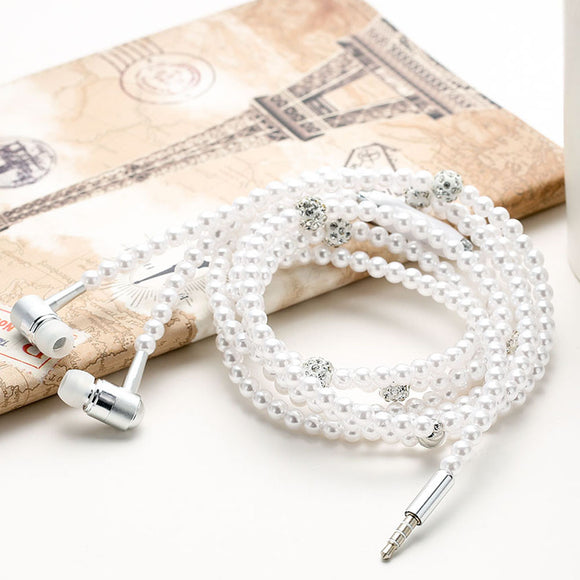 Pearl Headphones Necklace